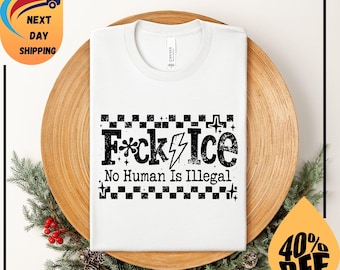 F*ck Ice Magazine Letters Unisex Tee, Anti Trump Shirt, Anti Maga, FDT, Protect Immigrants, No Human Is Illegal, Leftist