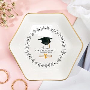 Custom Graduation Gift, Graduation Gift For Her, Group Grad Gift, Graduation Party Gift, Custom Ring Dish, Graduation Ring Dish, Grad Gift