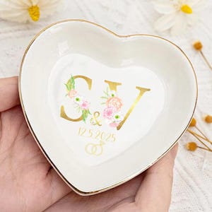 Wedding Ring Dish, Engagement Ring Dish,Wedding Gift For Bride,Ring Dish, Engagement Gifts,Wedding Ring Holder, Gift for Bride, Wedding Gift