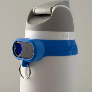 For the Owala FreeSip 40oz - Customizable Name Band with Samsung Tag2 Tracker Holder and Keyring – Personalized, Functional and Stylish