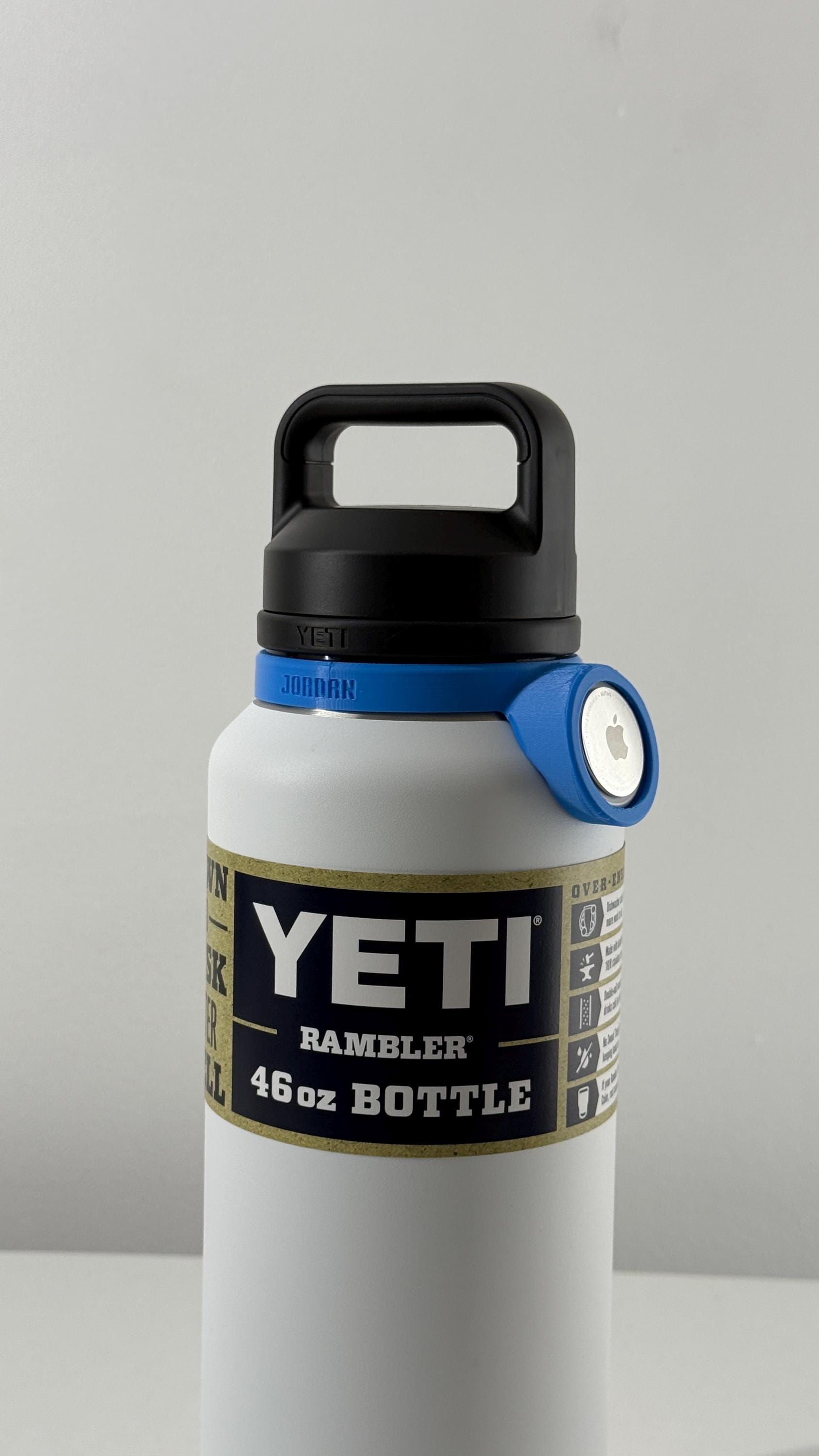 Yeti Rambler 46oz - Customizable Name Band with AirTag Holder for your water bottle – Personalized, Functional and Stylish