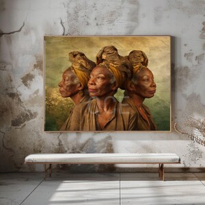Wise Woman Art Print| Knowledge, Wisdom ,Understanding, African Heritage Digital Download | Printable art JPG