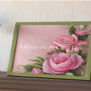 Whimsical Pink Blooms: Digital Floral Art for Creative Projects. PDF