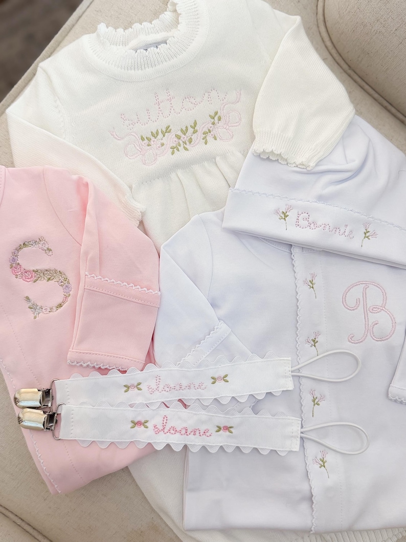 Personalized Embroidered Classic Girl Large Gift Bundle | Elegant ...
