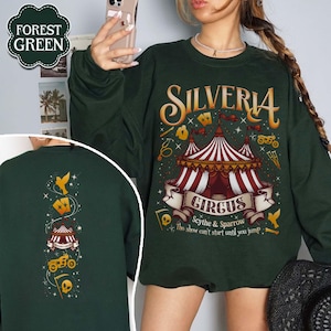 Scythe & Sparrow Silveria Circus Sweatshirt, Butcher And Blackbird Inspired Tshirt, Dark Romance Book Merch,Brynne Weaver Apparel