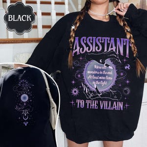 Villain Assistant Sweatshirt for Fan, We&#39;re All Monsters Shirt, Villain Lover Tee, Funny Gift for Romantasy Book Lover, Kingsley the Frog