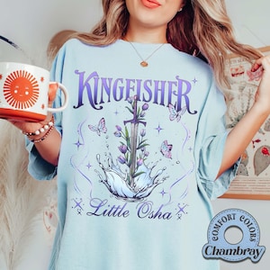 Quicksilver Book Kingfisher Comfort Colors Shirt, Fantasy Bookish Merch, Romantasy Gift, Callie Hart Quicksilver, Romance Novel Shirt
