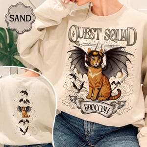 Quest Squad Broccoli Sweatshirt, Onyx Storm Shirt, , Xaden Riorson, Ridoc Romantasy Fan Shirt, Dragon Rider,Bookish Tee
