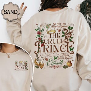 The Cruel Prince Special Edition Sweatshirt, Jude and Cardan Sweatshirt, the Cruel Prince Merch, Jude Duarte, Folk of the Air, Elfhame Shirt