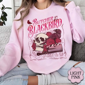 Sweat-shirt Blackbird Dark Romance Boucher, sweat-shirt crème glacée biscuit et crème, chemise livre inspirée de Brynne, cadeau pour amateur de livres