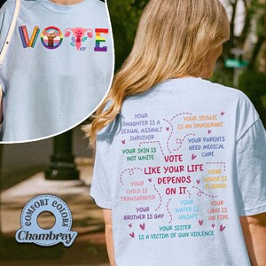 Vote Like Ruth Sent You Comfort Colors Shirt, Election Shirt, Vote Shirt, Pro Choice Shirt, Feminist Gift Shirt, Roe v Wade Shirt