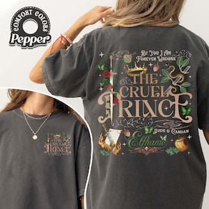The Cruel Prince Special Edition Comfort Colors Shirt, Jude and Cardan Shirt, the Cruel Prince Merch, Jude Duarte, Folk of the Air, Elfhame