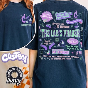 Custom The Lab&#39;s Prayer Comfort Colors Shirt, Medical Lab Science, Laboratory Gifts, Lab Tech Team Shirt,Lab Scientist,The Lab Is Everything
