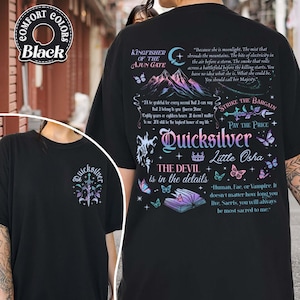 Quicksilver Book Comfort Colors Shirt, Fantasy Bookish Merch, Inspired Callie Hart,Kingfisher Shirt,Romantasy Bookish Gift,Callie Hart Merch