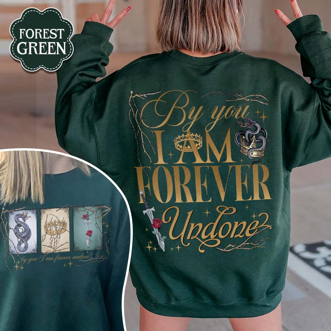 The Cruel Prince Sweatshirt, by You I Am Forever Undone Shirt, Jude Duarte  and Cardan Greenbriar Hoodie, the Folk of the Air Shirt - Etsy
