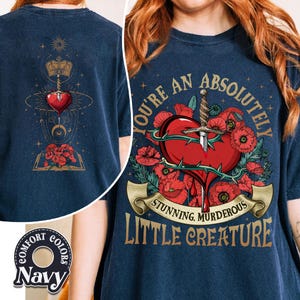 Stunning Murderous Creature Comfort Colors Shirt, Poppy & Casteel From Blood And Ash, FBAA Merch, FBAA Shirt, Poppy Queen Of Atlantia Shirt