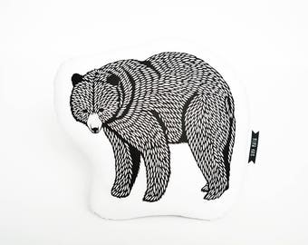 Bear plush, bear pillow, animal pillows, bear cushion, animal cushion, plush animals, animal pillow, accent pillow, decorative pillow
