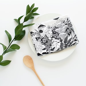 Set of 2 regrow towels, mushroom tea towels, holiday flour sack towels, towel set