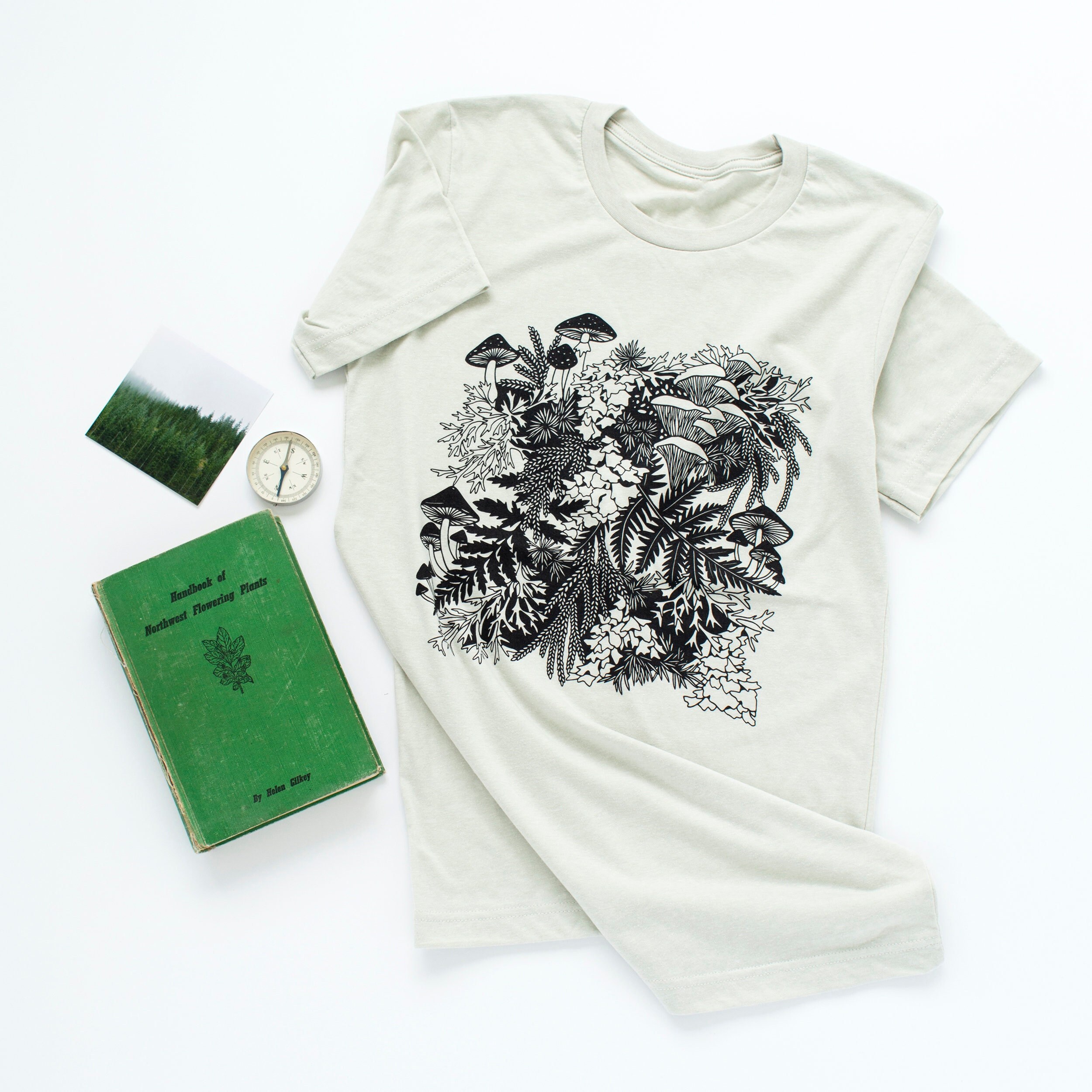 Regrow Unisex T-shirt, Mushroom Shirt, Lichen, Moss Tshirt