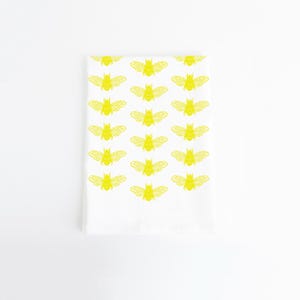 Bees kitchen towel black print, bees tea towel, bees floursack towel, bee kitchen decor, bee theme, garden theme, garden decor