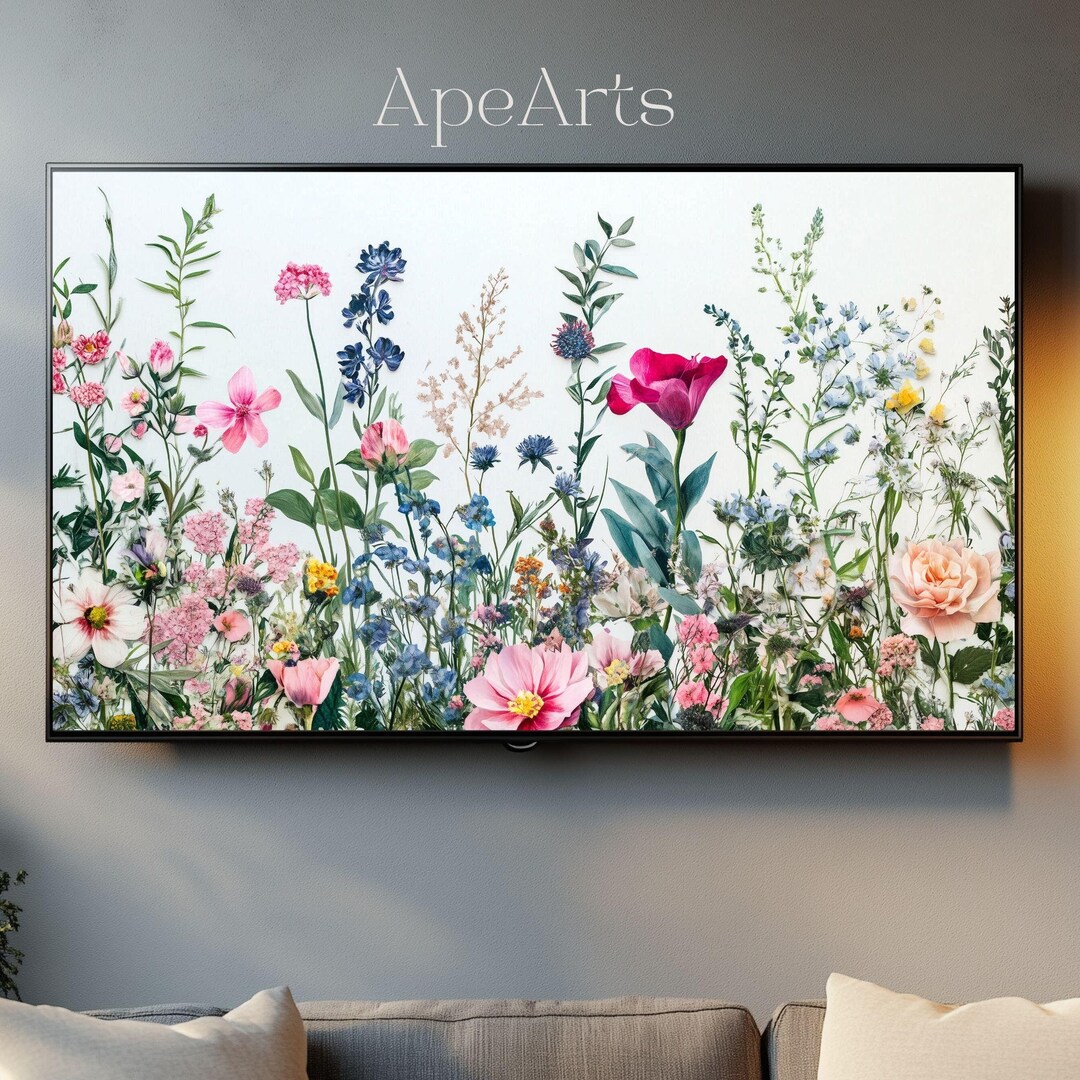 Wildflower Meadow, 4K UHD Digital Screensaver,