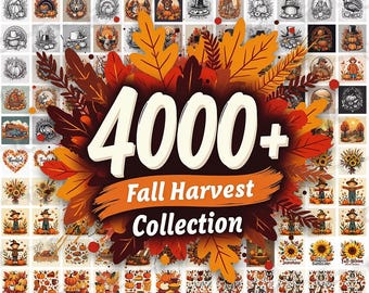 Celebrate Autumn with the Fall Harvest Collection – Over 4000 Stunning Images [Premium Quality Images 300 dpi PNGs 1024 x 1024]