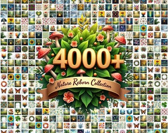 Nature Reborn Collection: 4000+ Designs of Spring, Growth and Renewal [Premium Quality Images 300 dpi PNGs 1024 x 1024]