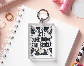 Older Bolder Broke Image SVG PNG transparent background - 21st Birthday Gift For Her [Premium Quality Images 300 dpi 2024 x 2024]