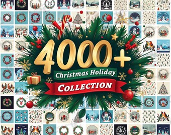 The Christmas Holiday Collection: 4000+ Festive Designs for the Season [Premium Quality Images 300 dpi PNGs 1024 x 1024]