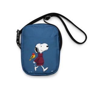 Adorable Dog and Bird Cartoon Crossbody Bag | Ideal Gift for Kids and Animal Lovers!