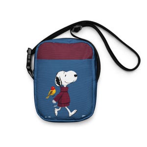 Adorable bolso bandolera con dibujos de perros y pájaros / Regalo ideal para niños y amantes de los animales / Bolso de hombro unisex de verano / Ideal para amantes de las mascotas