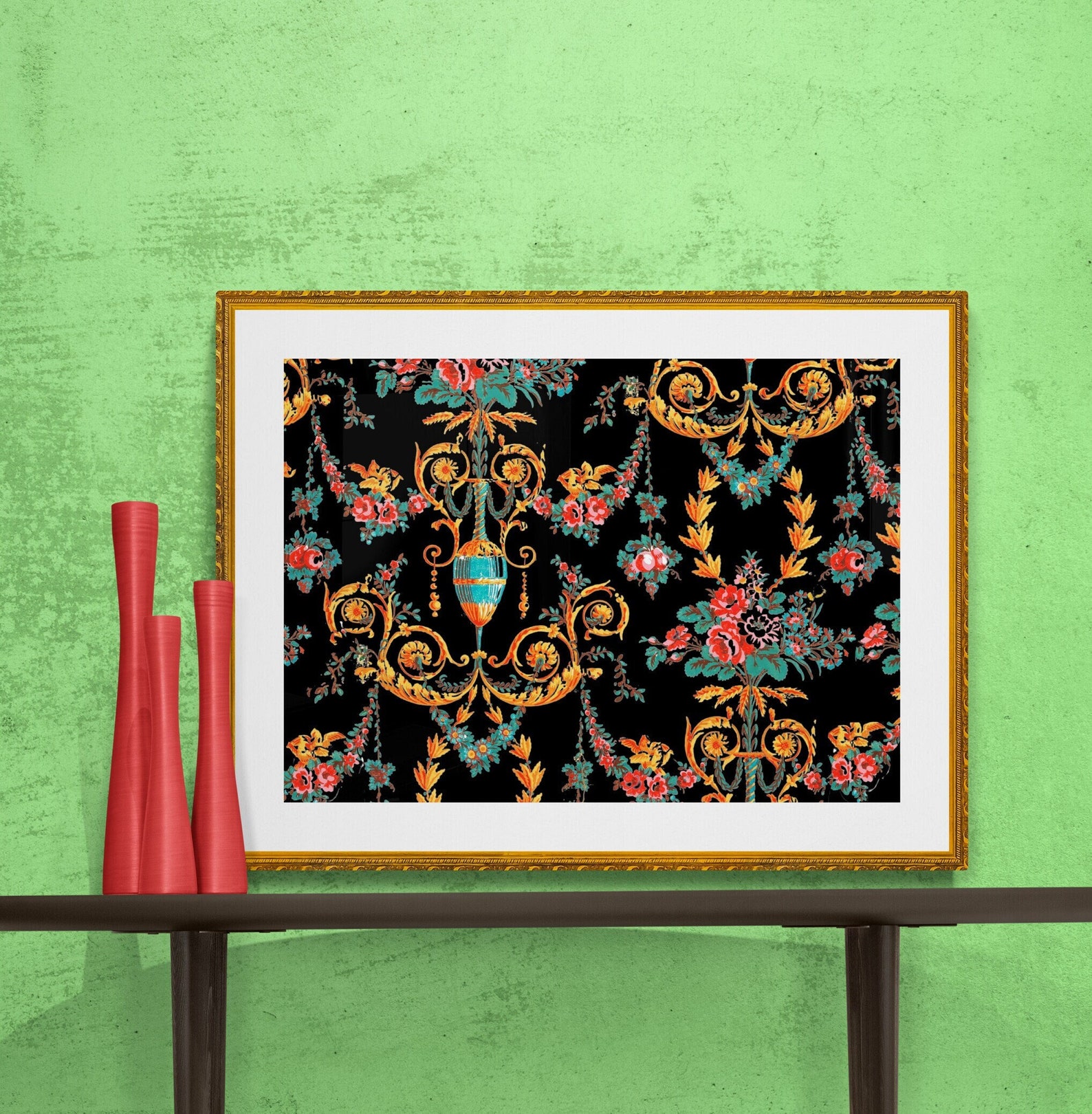 Marie Antoinette French chateau antique wallpaper | Etsy