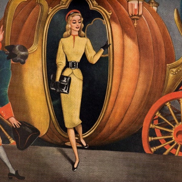 vintage pinup cinderella 1946 advertisement shell