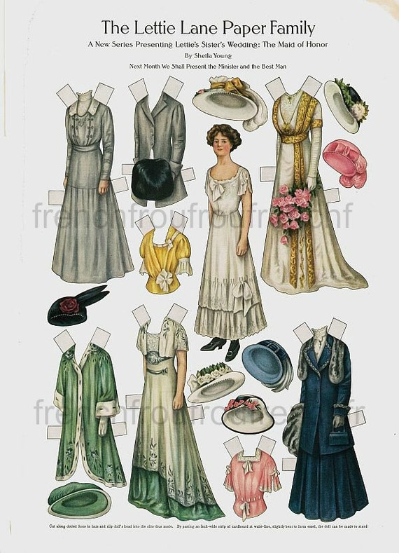 victorian paper dolls