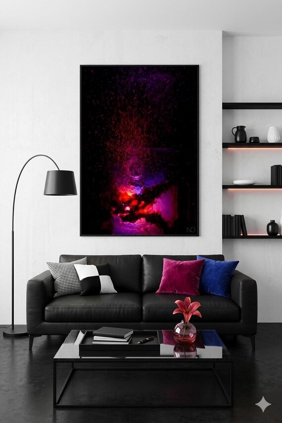 Énergie de la Couleur : Tableau d'Art pour Intérieur (Impression sur Toile). 60 x 90 cm