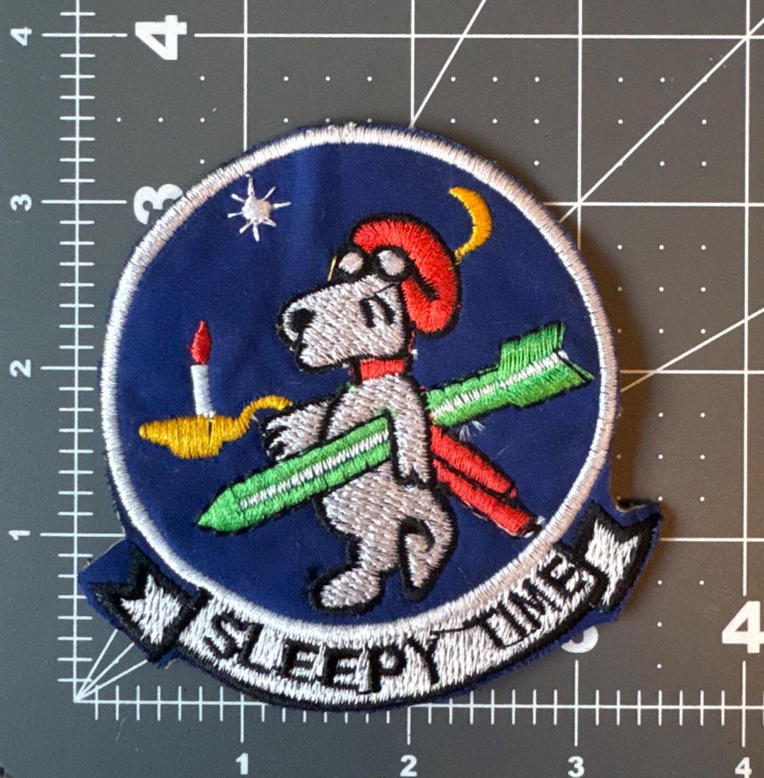 Snoopy Patch - Sleepy Time - USAF 16th SOS - Candlestick - Vietnam War ...