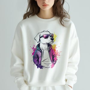 Ink dog png digital download, cute pattern, sticker, decorative painting pattern, T-shirt png