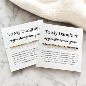 Cadeau premier anniversaire 2026 pour une fille de maman et papa Bracelet code Morse personnalisé Cadeaux personnalisés pour lycéen