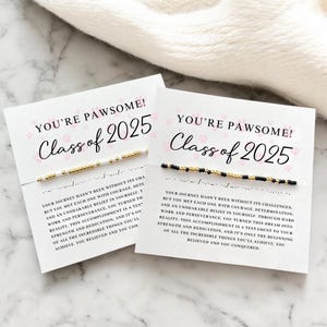 Graduation Gift For Her Custom Morse Code Bracelet Personalized Gifts For Graduate High School College University Class 2025 Daughter Niece