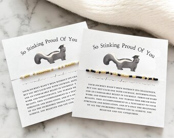 Graduation Gift For Her Him Custom Morse Code Bracelet Personalized Gifts High School College University Class 2025 Daughter Son Niece