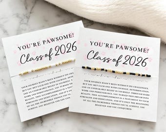 Graduation Gift For Her Custom Morse Code Bracelet Personalized Gifts For Graduate High School College University Class 2026 Daughter Niece