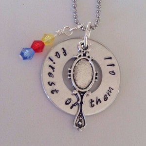 Snow White inspired "fairest of them all" necklace