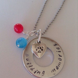Lady & the Tramp inspired &quot;building memories&quot; necklace