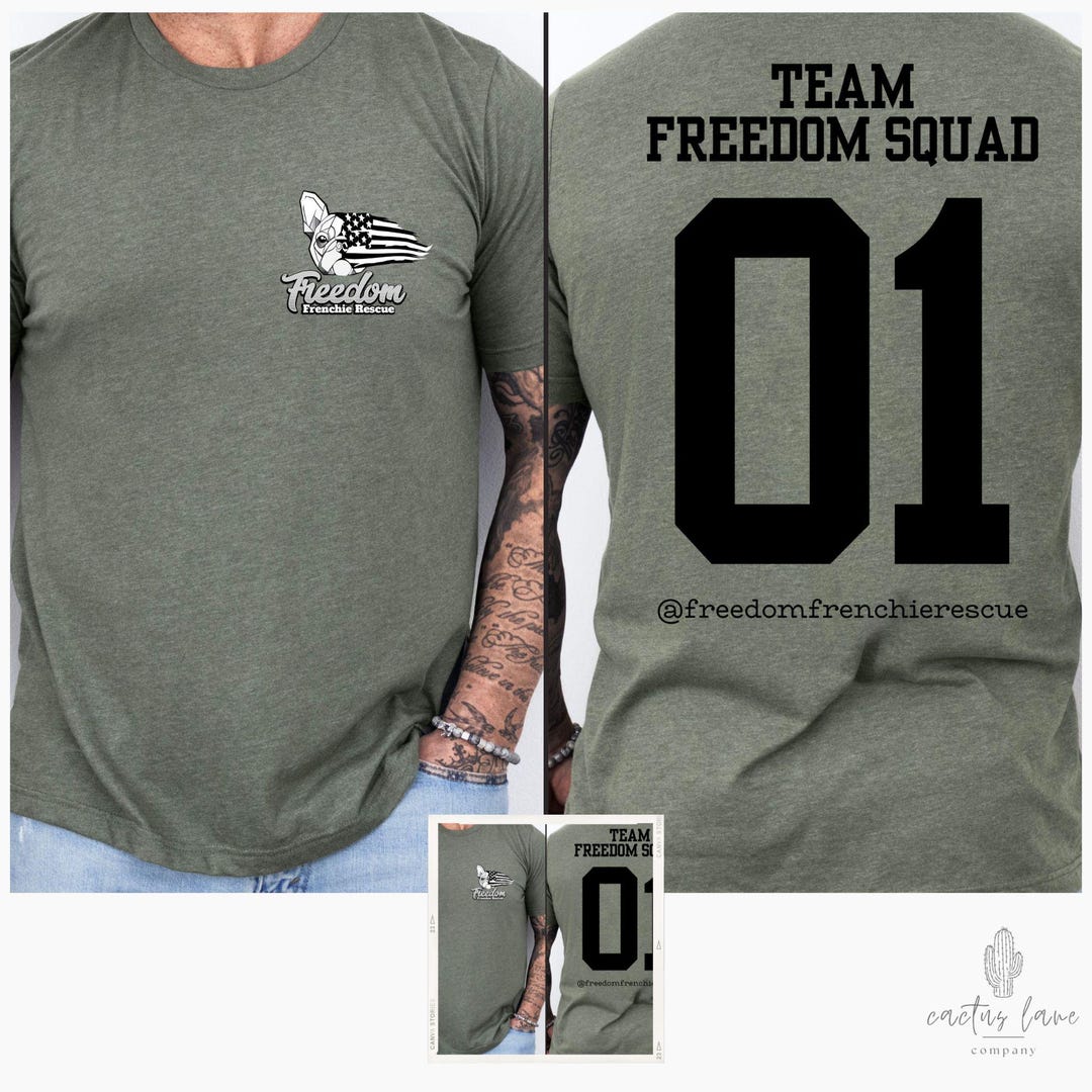 Freedom Frenchie Rescue Squad T-shirts, FFR Fundraiser Shirts - Etsy
