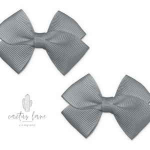 Gray Bow, Gray Hair Bow, Gray Headband, Grey Bow, Grey Headband, Grey Hair Bow, Small Hair Bow