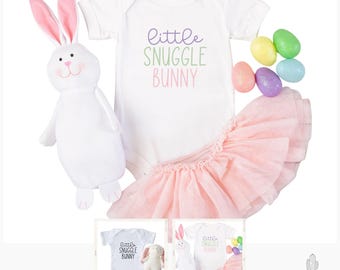 Little Snuggle Bunny Easter Bodysuit: INFANT Romper