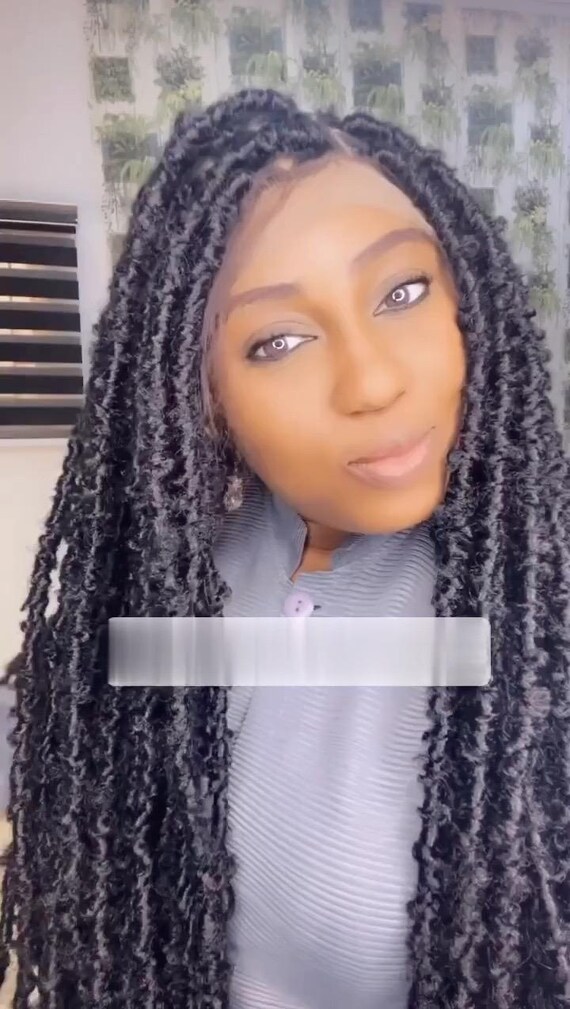 Full Lace Dreadlock Wig 30 Inch Handmade Faux Locs Afro Braided Amazon.com : HANNE Full Lace Dreadlock Wig with Baby Hair 30  main image 4