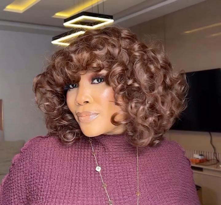 Human hair Messy bob style auburn wig 2020 Red Ginger Brown Highlight Short Bob Wavy Lace Front Human  main image 2