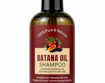 Champú de aceite de batana para el crecimiento del cabello 500 ml / Champú de romero para cuero cabelludo seco y caída del cabello / Champú natural fortalecedor para el cabello