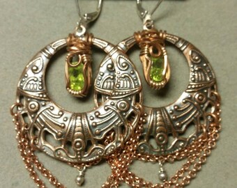 Galactic Peridot Earrings